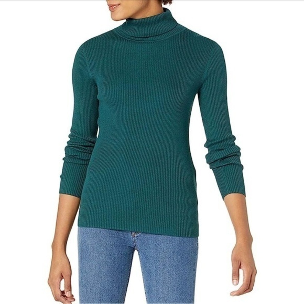 Amazon Essentials XXL Long Sleeve Green Turtleneck
